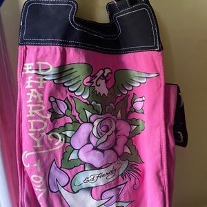 Pink EdHardy tote